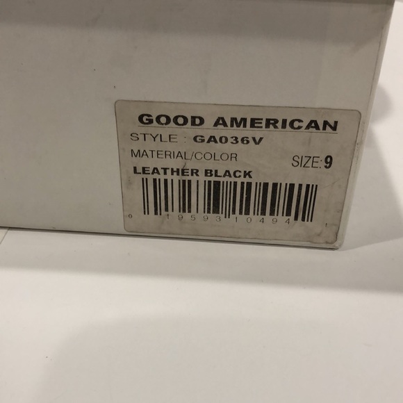 NWT Good American Leather Chunky Chelsea Combat Black Biker Boot - New in Box - Picture 12 of 12